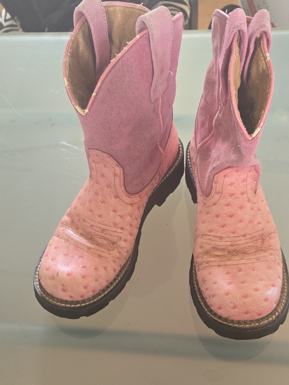 Ariat Pink Women's Western Pull-On Heeled Boots